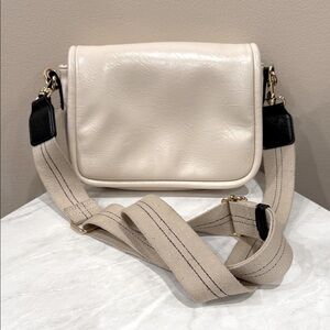 Universal Thread Cream Crossbody Bag with Black Accents